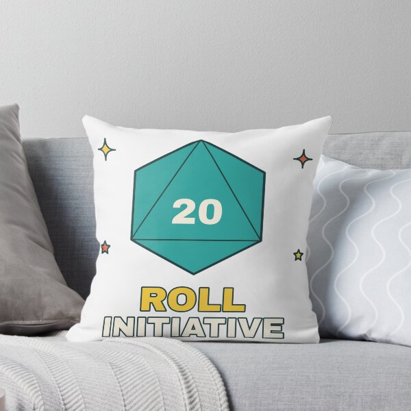 Item preview, Roll Initiative D20 Dice | Retro Game Night Design designed and sold by Playful Paper Club.