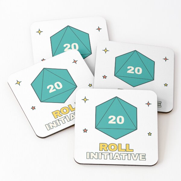 Item preview, Roll Initiative D20 Dice | Retro Game Night Design designed and sold by Playful Paper Club.