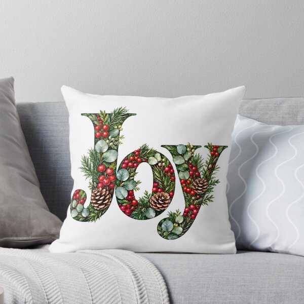Item preview, Joy Winter Botanical Pine Berries Christmas designed and sold by victorsuarez.