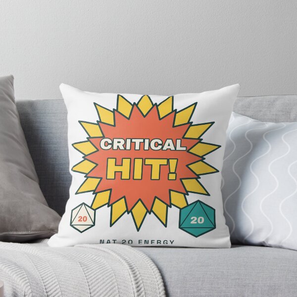 Item preview, Critical Hit Nat 20 | Retro Game Night Design designed and sold by Playful Paper Club.