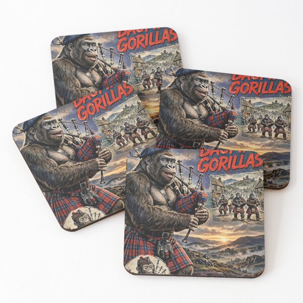 Item preview, THE BAGPIPE GORILLAS designed and sold by Tpposters.