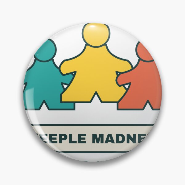 Item preview, Meeple Madness Board Games | Retro Game Night Design designed and sold by Playful Paper Club.