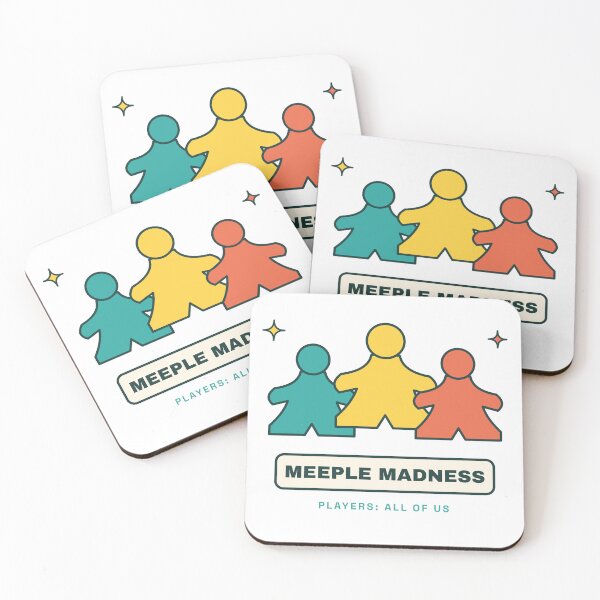 Item preview, Meeple Madness Board Games | Retro Game Night Design designed and sold by Playful Paper Club.