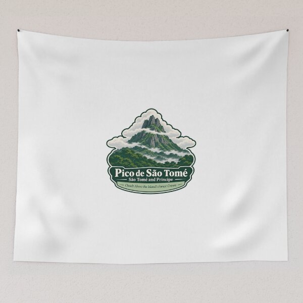 Item preview, Pico De São Tomé São Tomé And Príncipe Clouds Above The Island's Forest Crown Island Mountain Travel Explorer designed and sold by JonesFlora2025.