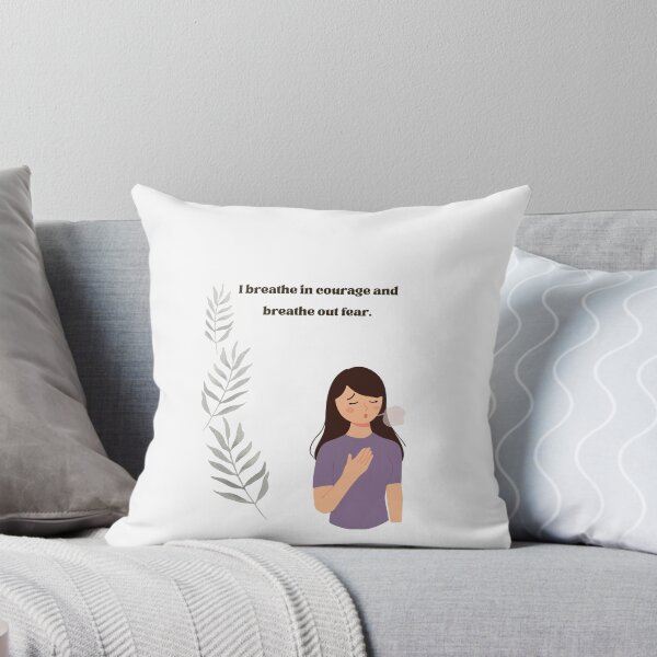Item preview, I Breathe In Courage And Breathe Out Fear Mental Health Affirmation Design designed and sold by els-shop.
