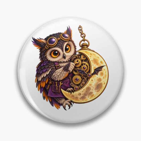 Item preview, Owl with Moon Watch designed and sold by Quistlor.