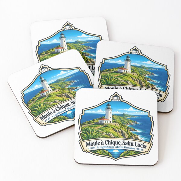 Item preview, Moule À Chique, Saint Lucia A Lighthouse Above Two Seas Caribbean Travel Vacation Souvenir designed and sold by JonesFlora2025.