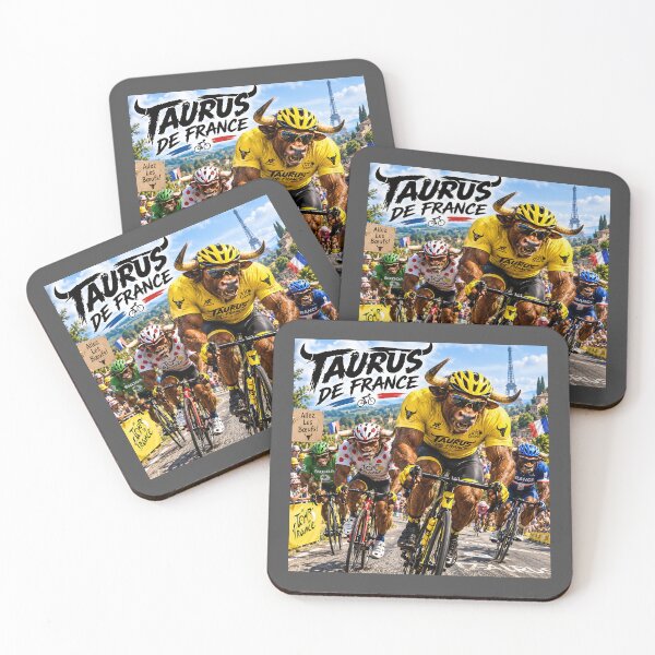 Item preview, Taurus de France – Funny Bull Cycling Race Pun designed and sold by Hornace88studio.