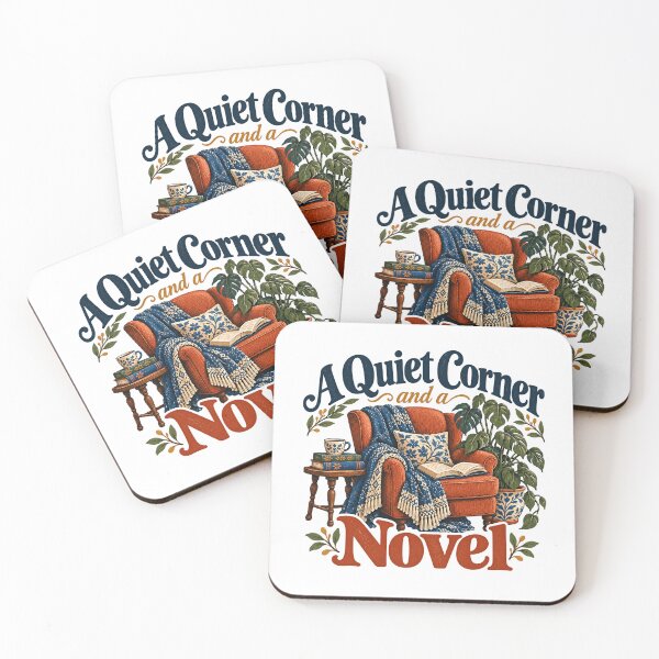 Item preview, A Quiet Corner And A Novel Book Lover Reader Introvert designed and sold by SkeletonsDanger.