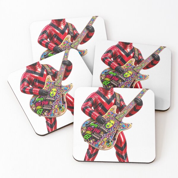 Item preview, Red and Black Psychedelic Guitar Sheep  designed and sold by Slyfish.