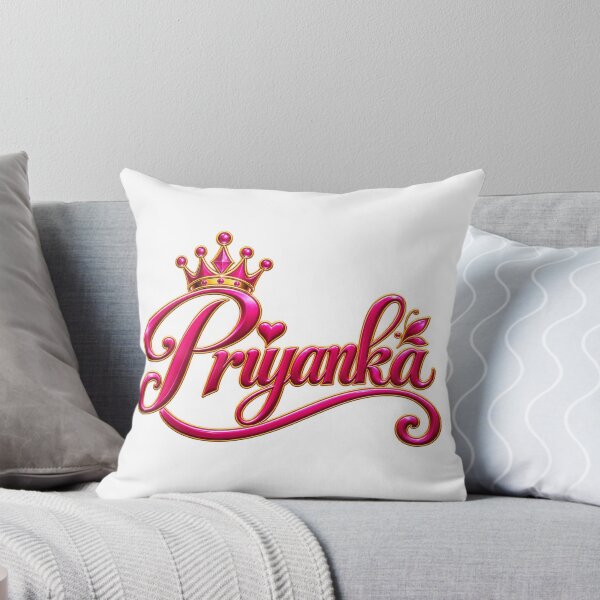 Item preview, Priyanka Pink Crown Elegant Name Design designed and sold by Design Sounds Studio.