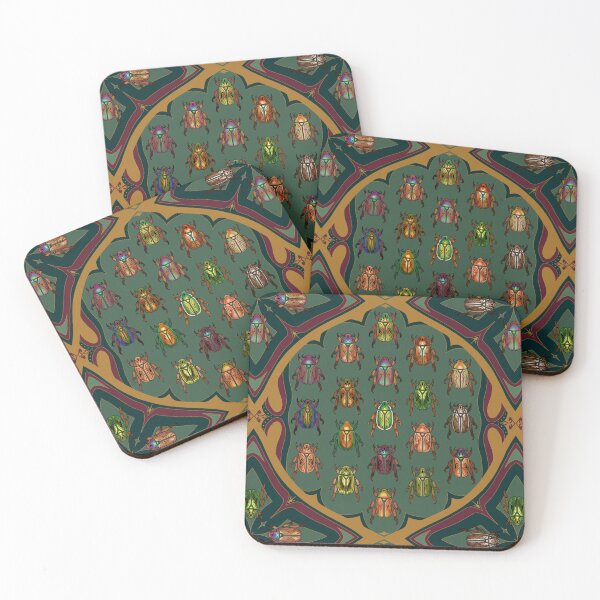 Item preview, Ornamental Christmas Beetles designed and sold by BrighidAine Art.