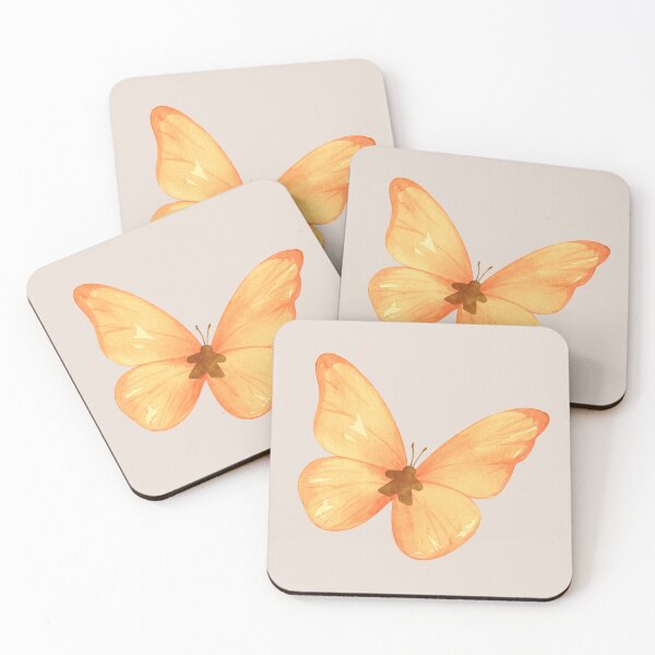 Item preview, Pretty Orange Watercolor Painting Butterfly Meeple designed and sold by TackyTime.