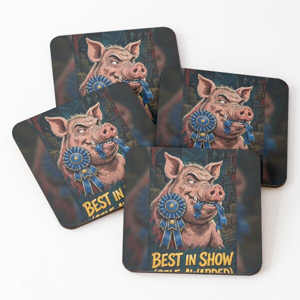 Item preview, Funny Pig Best In Show Self Awarded Blue Ribbon Gift designed and sold by MojoHill.