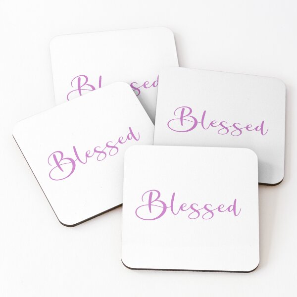 Item preview, Blessed by God - Word Art Sign in Purple Color typography script designed and sold by Star58.