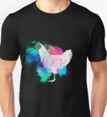 Chicken hen colorful Unisex T-Shirt
