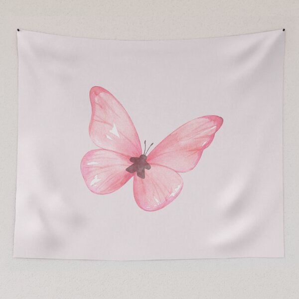 Item preview, Pretty Pink Watercolor Painting Butterfly Meeple designed and sold by TackyTime.