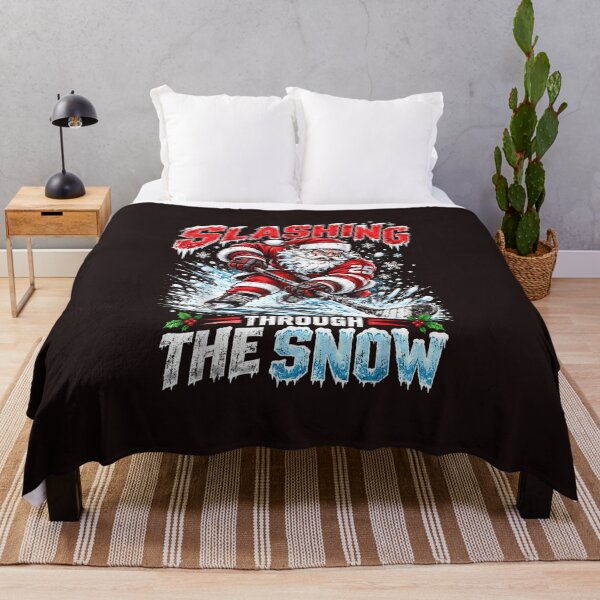 Item preview, Slashing Through The Snow Hockey Santa Christmas designed and sold by mari-kayden.