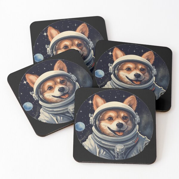 Item preview, Space Dog Stickers Galactic Wonders Vibrant Space and Planet Sticker Collection Ava designed and sold by UncleFizziwigs.
