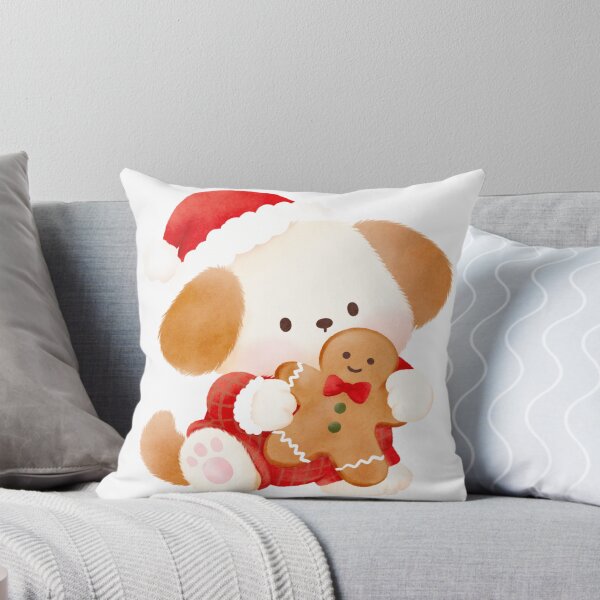 Item preview, Cute Santa Puppy Hugging a Gingerbread Cookie designed and sold by mmkn.art.