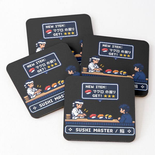 Item preview, Sushi Master Pixel Art  designed and sold by maaameee.