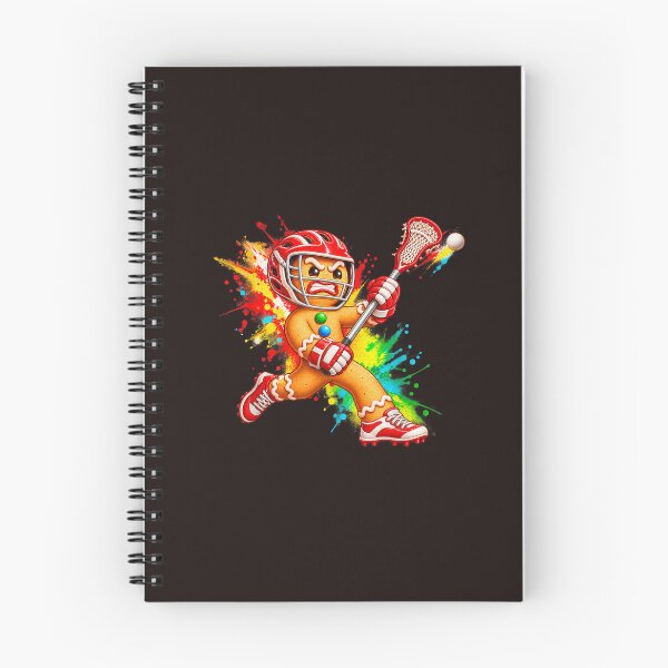 Item preview, Gingerbread Man Lacrosse Christmas Sports Player Splash designed and sold by mari-kayden.