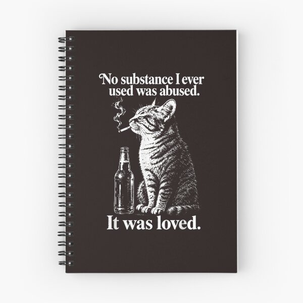 Item preview, No Substance I Ever Used Was Abused It Was Loved Cat Smoking designed and sold by mari-kayden.