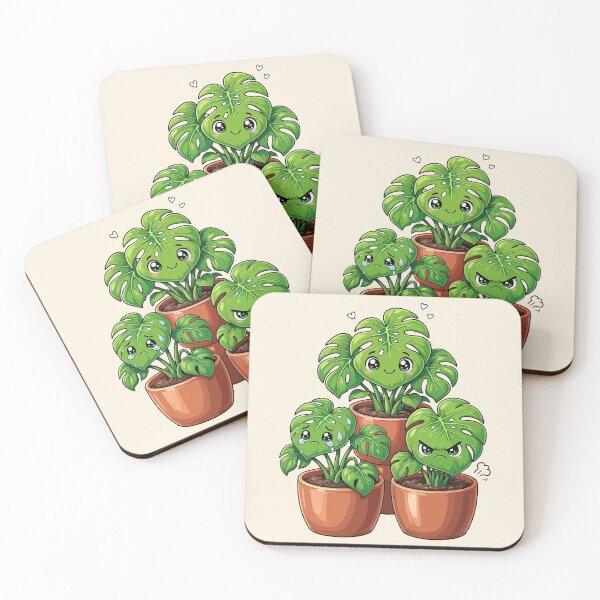 Item preview, Funny Monstera Plant Moods Trio designed and sold by Nadiename.