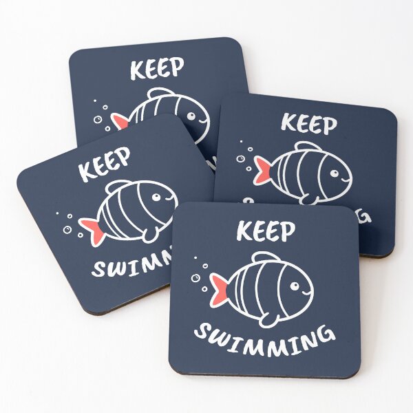 Item preview, Keep Swimming Fish – Inspirational Ocean Wonders Marine Life Design designed and sold by Sea Gem.