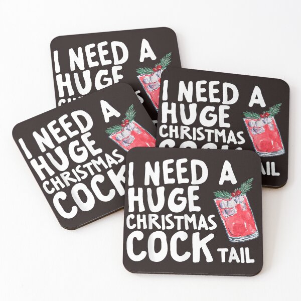 Item preview, I Need A Huge Christmas Cocktail Funny Holiday Alcohol Drinker designed and sold by mari-kayden.