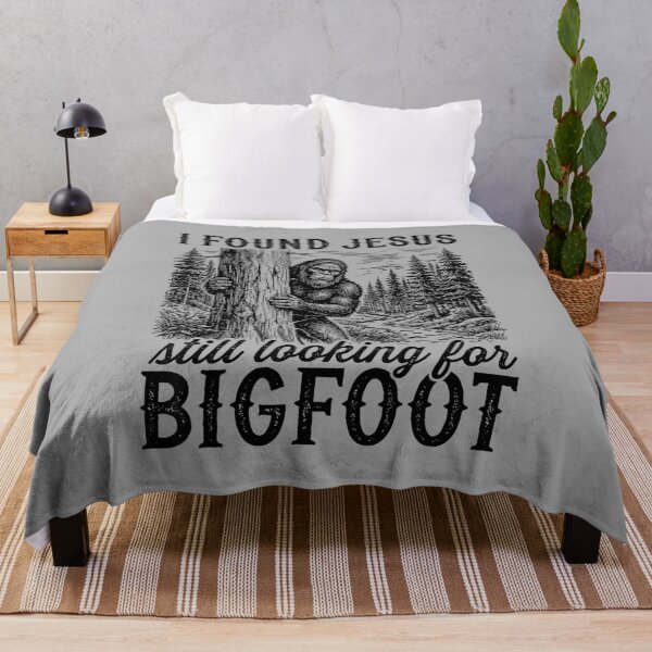 Item preview, I Found Jesus Still Looking for Bigfoot Funny Christian_2 designed and sold by ArleneRowe.