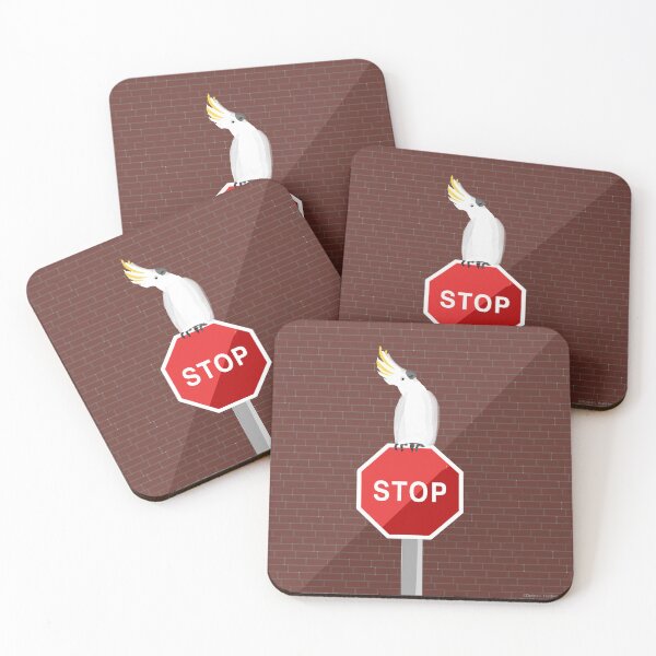 Item preview, Stop Sign Cheeky Cockie illustration  designed and sold by Donnahuntriss.