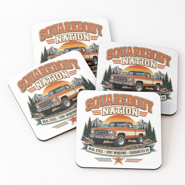 Item preview, Squarebody Nation Built From Real Steel - Vintage 70s Two Tone Classic Pickup designed and sold by SwushosShirtz.