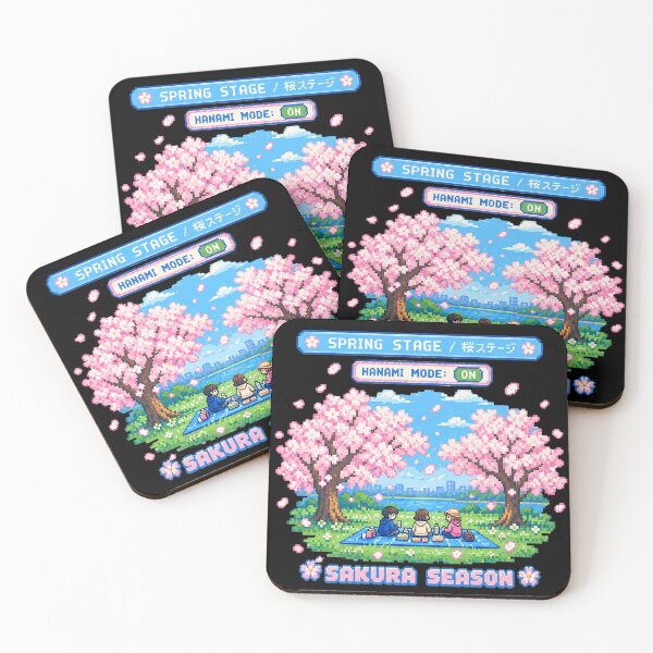 Item preview, Japanese Spring 8-Bit Pixel Art T-Shirt designed and sold by maaameee.