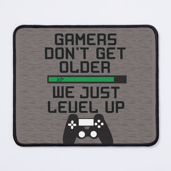 Item preview, Retro Gamers Don't Get Older Level Up designed and sold by Mini Pixel Perfect Co..
