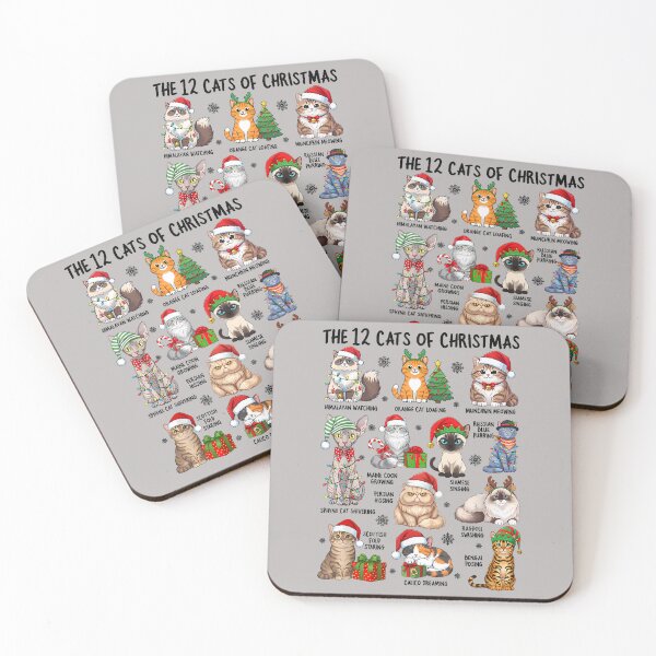 Item preview, 12 Cats of Christmas Funny Xmas Cat Lover Holiday designed and sold by mjohnson9.