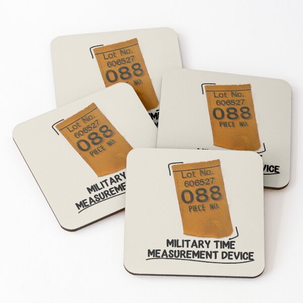 Item preview, Military Time Measurement Device - Funny PCS Moving Sticker designed and sold by LabFish Creations.