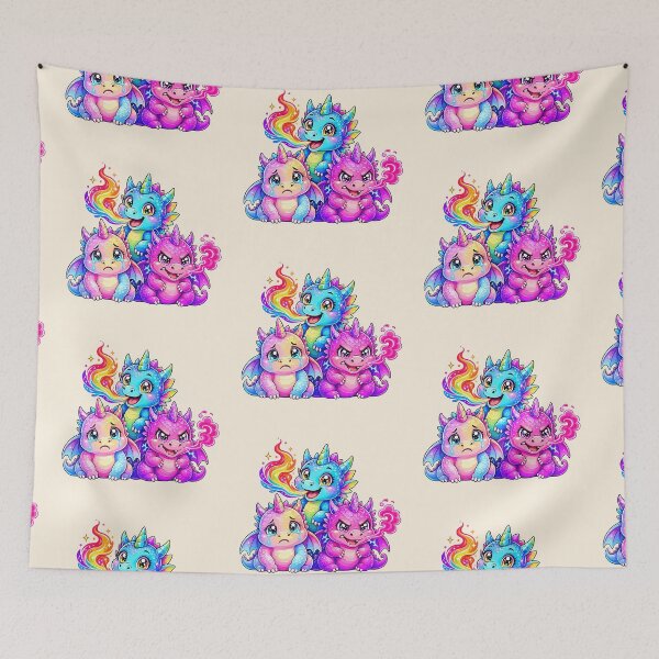 Item preview, Neon Dragon Hatchlings Spectrum Collection designed and sold by Nadiename.