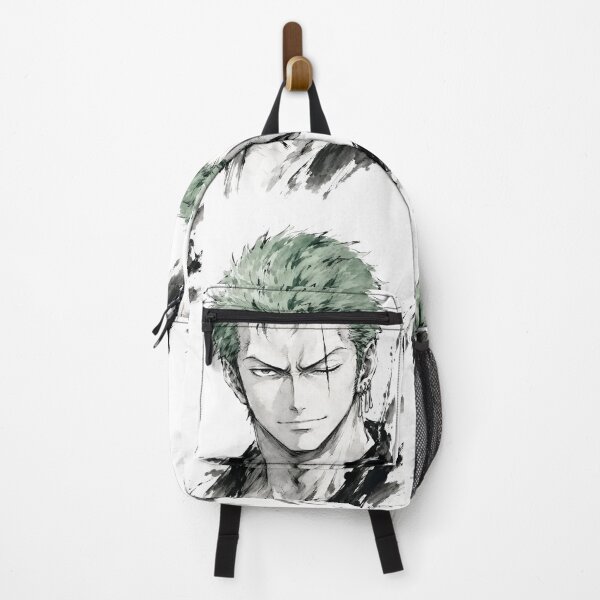 Item preview, Zoro | Monochrome Scarred Swordsman Ink Portrait Dark Japanese Warrior Art designed and sold by Dyan4.