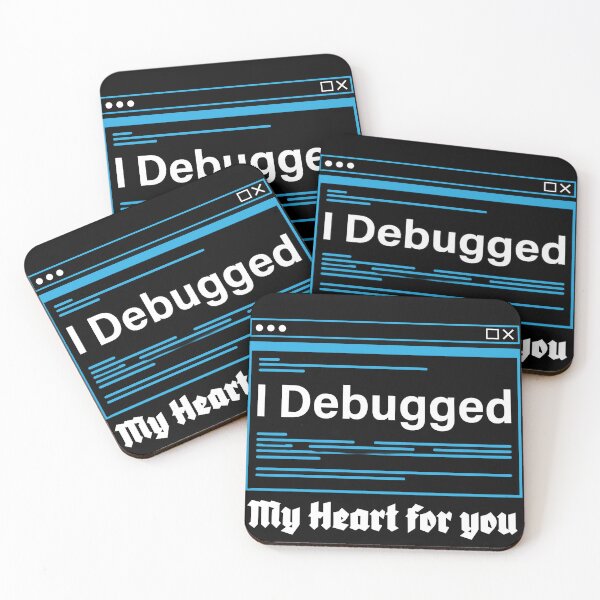 Item preview, Retro Terminal Debugged My Heart Code designed and sold by Mini Pixel Perfect Co..