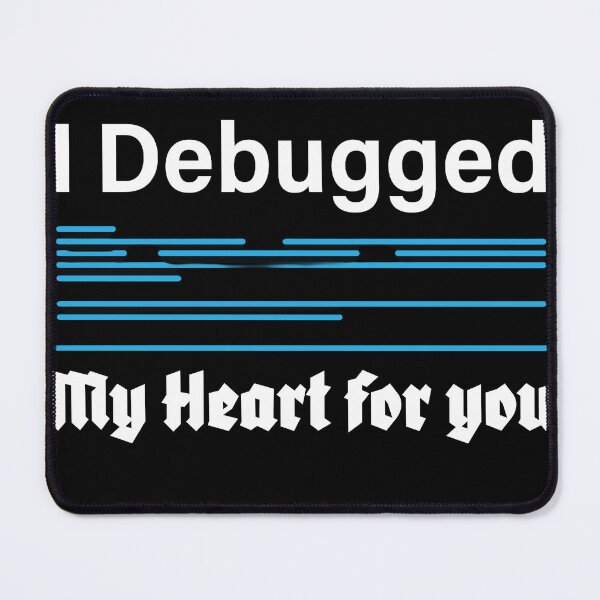 Item preview, Retro Terminal Debugged My Heart Code designed and sold by Mini Pixel Perfect Co..