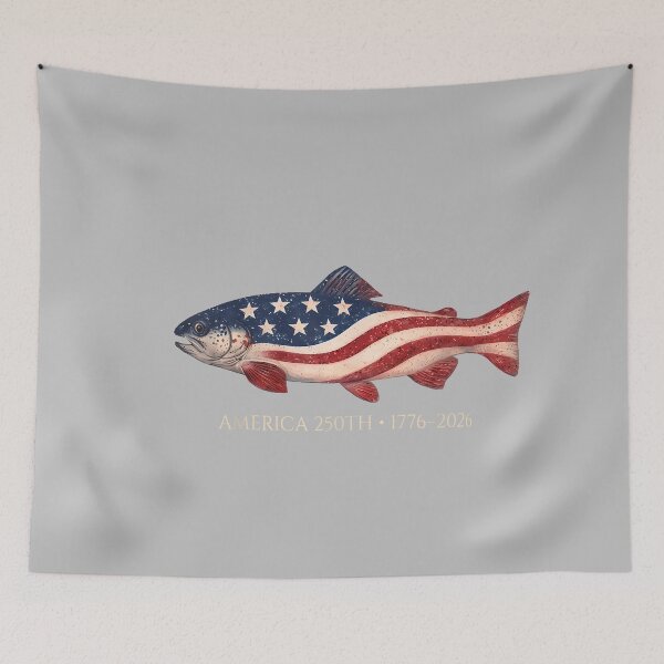 Item preview, 250th Anniversary USA Shirt 1776 2026 Fishing Flag designed and sold by mjohnson9.