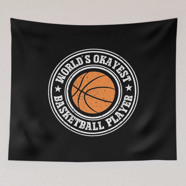 Item preview, World's Okayest Basketball Player Vintage Retro Distressed Badge designed and sold by Dmetalx Art Apparel.