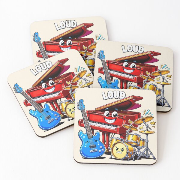 Item preview, Loud Harmonies Pop Art Instrument Trio designed and sold by Nadiename.