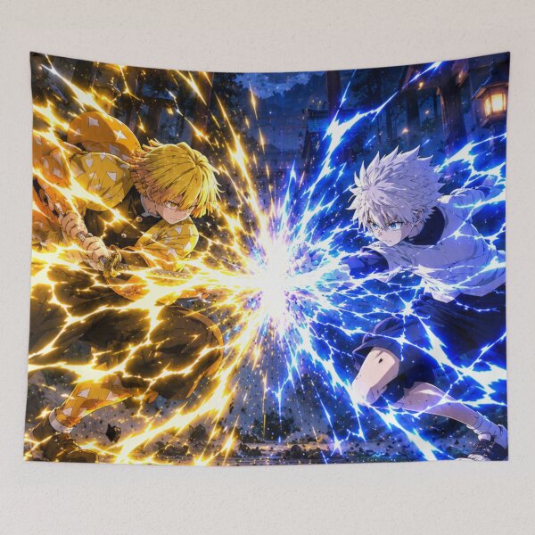 Item preview, Zenitsu Vs Killua designed and sold by jinwooo.