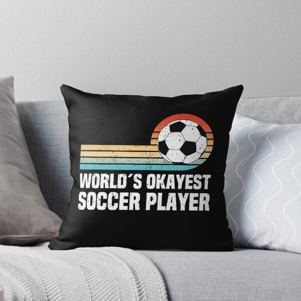 Item preview, World's Okayest Soccer Player – Retro Vintage Sunset Soccer Ball designed and sold by Dmetalx Art Apparel.