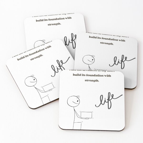 Item preview, I Am The Architect Of My Life Inspirational Stick Figure Motivation Design designed and sold by els-shop.
