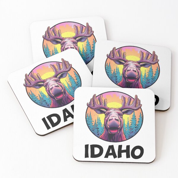 Item preview, Hilarious and Unbelievable Happy Idaho Moose Design designed and sold by jglawson676.