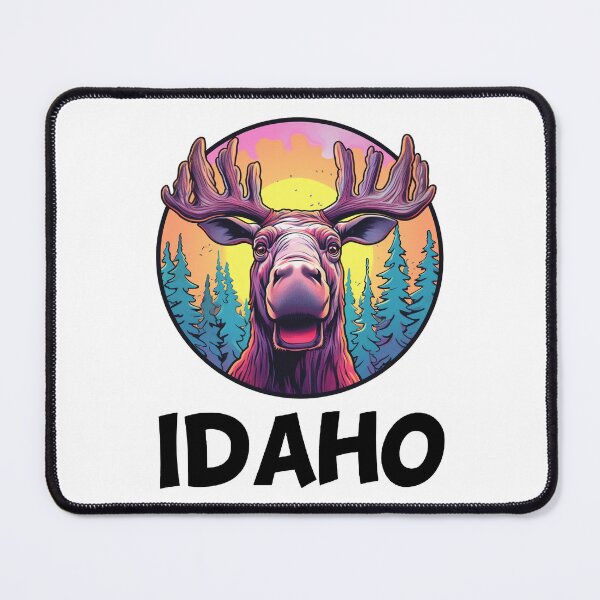 Item preview, Hilarious and Unbelievable Happy Idaho Moose Design designed and sold by jglawson676.