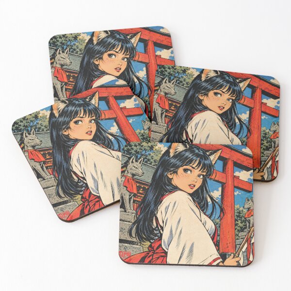 Item preview, The Cat-Eared Shrine Maiden at the Vermilion Torii designed and sold by Komatoya.